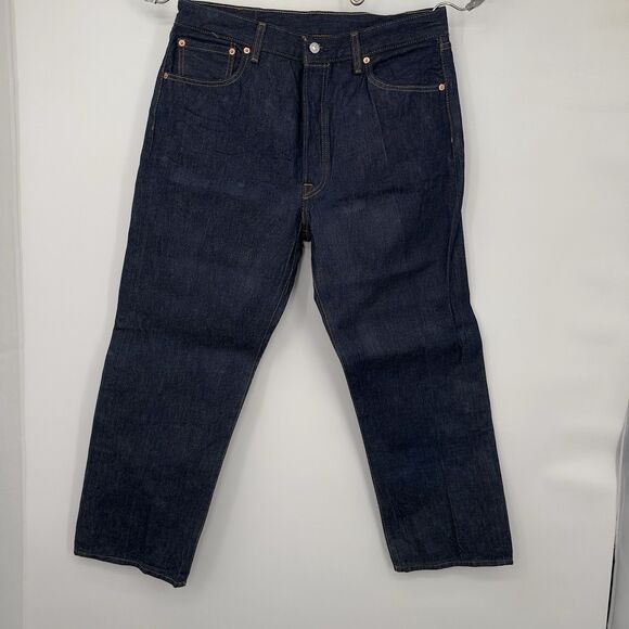 Levi’s 501 Men’s  Mint Conditions Straight Button Fly 36x26  Denim  Dark Wash - Picture 1 of 11